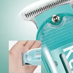 Машинка для стрижки XPRO VGR-660 Professional Transparent змінними насадками маслом та аксесуарами Green (42800-KM-1133_451) - мініатюра 2