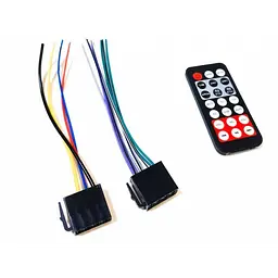 Автомагнітола з пультом чорна магнітола з сенсорним дисплеєм 3888 ISO+FM+USB+SD+AUX+Bluetooth 4x50W 1Din - мініатюра 4