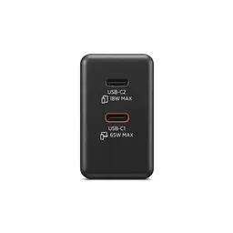 Блок живлення до ноутбуку Lenovo Dual USB-C 65W GaN Charger (40AW065BEU) - мініатюра 7