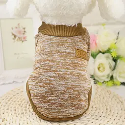 Кофта для собак та котів EcoToys Coffe S ряба кавова A: 25 см B: 34 см C: 20 см S-7081 - мініатюра 4
