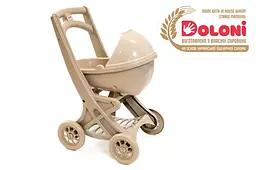 Коляска для ляльок 0121/02eco з колискою Eco Beige DOLONI