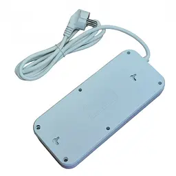 Мережевий подовжувач фільтр на 4 розетки та 6 USB білий 3,4A та 2 Type-C Power Socket J08 - мініатюра 3