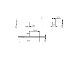 Світильник Sanwerk LED підсвітка дзеркала AC 60 см, акрил (LV0000110) - мініатюра 8