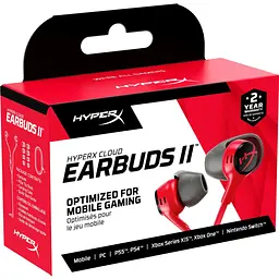 Навушники HyperX Cloud Earbuds II Red (705L8AA) - мініатюра 7