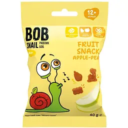 Натуральные снеки для детей Bob Snail Яблоко и груша 40 г