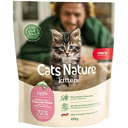 Сухий корм Mera Cats Nature Kitten Salmon (Lachs) з лососем для кошенят всіх порід 400 г