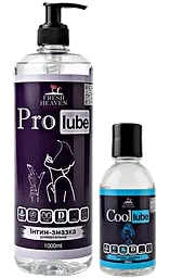 Iнтим-змазка Fresh Heaven універсальна Pro Lube 1000ml та охолоджуюча Сool Lube 250ml 