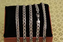 Цепь Xuping Jewelry ромб 60 см 5 мм серебристая