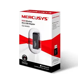 WiFi-адаптер Mercusys MW300UM USB 2.0 Wi-Fi 4 (N) (MW300UM) - мініатюра 3