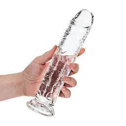 Фалоімітатор RealRock Crystal Clear 9'', 25 см (прозорий) - мініатюра 5