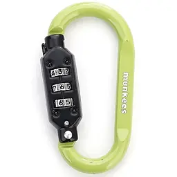 Карабін Munkees 35932 Combi Lock Carabiner D-Shape Світло-зелений