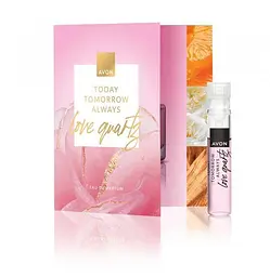 Листівка з пробним зразком Парфумної води Avon TTA Love Quartz, 0,6 мл (158511559)