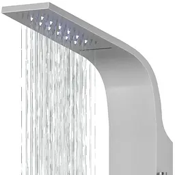 Душова панель Corsan Kaskada silver LED A014MSLLED, Сірий - мініатюра 2