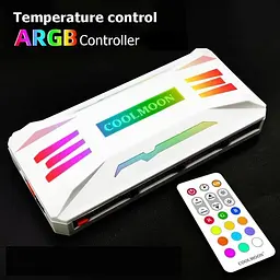 Контролер Coolmoon PWM ARGB controller (CM-PA1-W) White - мініатюра 2