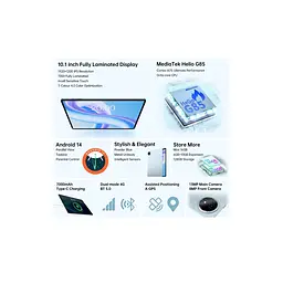 Планшет Teclast M50 Plus 10.1" 6ГБ, 128ГБ, LTE, 7000мА • рік, Android, синій - мініатюра 3