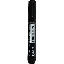 Маркер Buromax Permanent JOBMAX, round tip, black 2-4 мм (BM.8703-01) - мініатюра 2