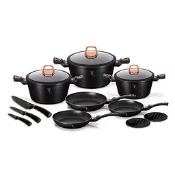 Набір посуду 14 предметів Black Rose Collection Berlinger Haus kuh0008834