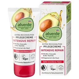 Крем Alverde Naturkosmetik інтенсивне відновлення для обличчя з екстрактом авокадо 50 мл