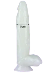 Фалоімітатор, що світиться в темряві LoveToy Lumino Play Dildo 10, 37х3.8 см - мініатюра 3