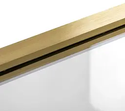 Шторка для ванни Rea Elegant 80 brushed gold нерухома REA-W6601, Універсальна, прозорий, золотий - мініатюра 5