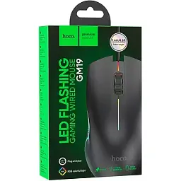 Миша Hoco GM19 Enjoy GaXiaoming luXiaominous wired mouse Black - мініатюра 10