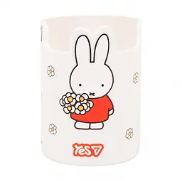 Стакан для письмового приладдя Yes Miffy Flowers пластик рожевий (470562)