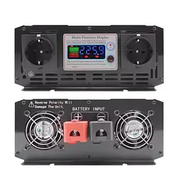 Інвертор перетворювач напруги Changi CJ-6000Q 6000 W 12 V 24 V 48 V DC-AC 220 V чистий синус - мініатюра 5