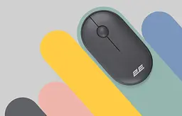 Комп'ютерна миша 2E MF300 Silent WL/BT графітово-чорний teh0014051 - мініатюра 2