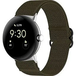 Ремінець ArmorStandart Nylon Band для Google Pixel Watch/Watch 2/ Watch 3/Watch 4 Dark Green (ARM75423) [105461] - мініатюра 2