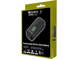 Радіоприймач кишеньковий з навушниками Sandberg Pocket Radio FM for AAA battery (421-00) - мініатюра 8