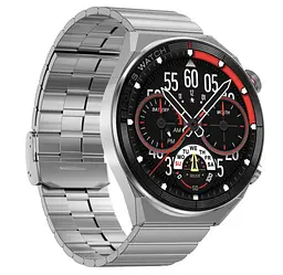 Смарт-годинник Smart Watch DT3 Mate Silver 2 ремінця силіконовий та металевий - мініатюра 2