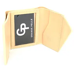 Шкіряний гаманець Mini з асиметричним клапаном GRANDE PELLE 10х9.5х2 см acs0032123 - мініатюра 2