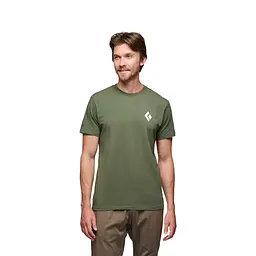 Футболка чоловіча Black Diamond M SS Equipment For Alpinist Tee M Оливковий
