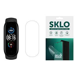 Захисна гідрогелева плівка SKLO (екран) 6шт. для Xiaomi Mi Band 7 Матовий
