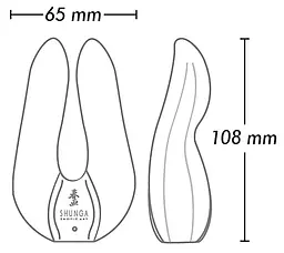 Вібратор Shunga Aiko Intimate 10.8 см чорний - мініатюра 5