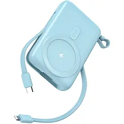 Зовнішній акумулятор WiWU Wi-P016 10000mAh Blue [133059] - мініатюра 4