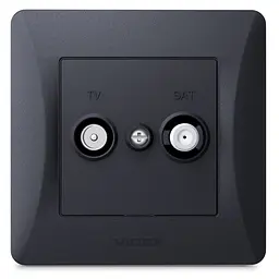 Розетка Videx Binera TV+SAT кінцева чорний графіт (VF-BNSK2TVSATE-BG) - мініатюра 3