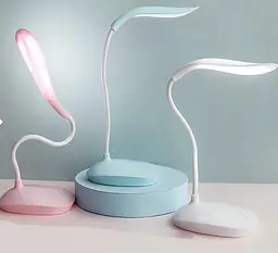 Світлодіодна настільна лампа з USB та 3 рівнями яскравості, настільна LED-лампа USB з сенсорним керуванням - мініатюра 5