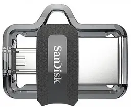 Flash-накопичувач 2 в 1 - SanDisk Ultra Dual Drive OTG M3.0 256Gb (150Mb/s) - мініатюра 3