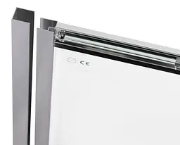 Душові двері в нішу Qtap Taurus CRM2012-13.C6 120-130x200 см, скло Clear 6 мм, покриття CalcLess (TAUCRM201213C6) - мініатюра 2