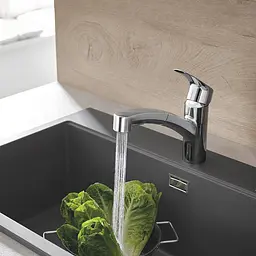 Змішувач для кухні з висувним виливом Grohe Eurosmart 30305001 Хром - мініатюра 6