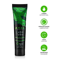 Анальна змазка Orgie Lube Tube Anal Sensitive, 100 мл, водна основа, імітація силікону - мініатюра 3