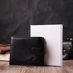 Чоловічий шкіряний гаманець ST Leather 11,5х9,5х1,5 см acs0028284 - мініатюра 9