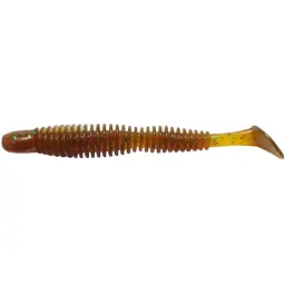 Силікон Reins Bubbling Shad 4" 565 Motor Oil Green Flake (8 шт/уп)