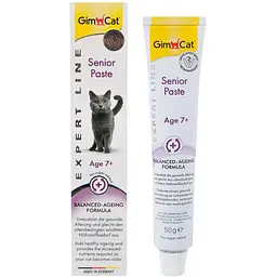 Ласощі для літніх котів GimCat Expert Line, Senior Paste мультивітамін 50 г