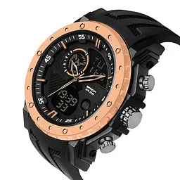 Чоловічий наручний годинник 6012 Black-Rose Gold Sanda acs0030973 - мініатюра 2