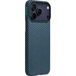 Чохол Pitaka Ultra-Slim Case для Apple iPhone 17 Pro Twill Black/Blue (KI1706BP) [155097] - мініатюра 3