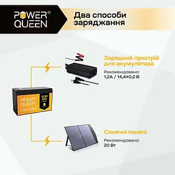 Акумуляторна батарея літій-залізо-фосфатна 12.8В 6А*год LiFePO4 Power Queen P12V6-6-BASIC-4-A6 (44-00534) - мініатюра 5