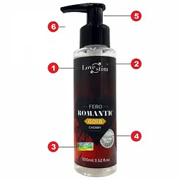 Масажне масло LoveStim Fero Romantic Gold, 100 мл - мініатюра 3