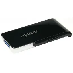 USB флеш накопичувач Apacer 64GB AH350 Black RP USB3.0 (AP64GAH350B-1) - мініатюра 3